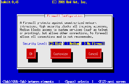 Установка Linux Red Hat 7.1